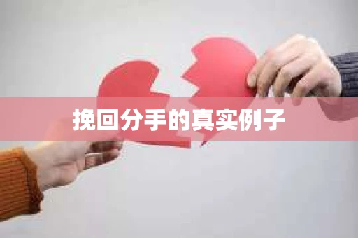 挽回分手的真实例子