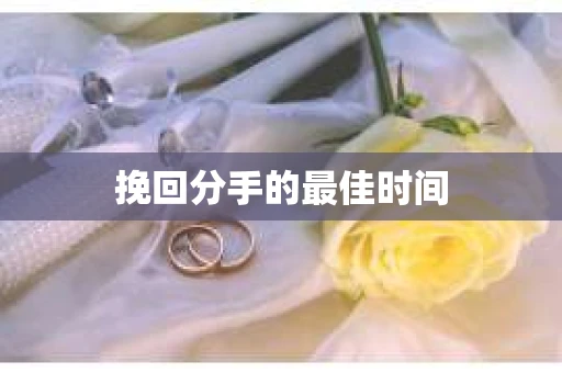 挽回分手的最佳时间