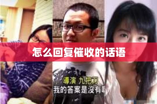 怎么回复催收的话语