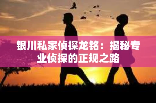 银川私家侦探龙铭：揭秘专业侦探的正规之路
