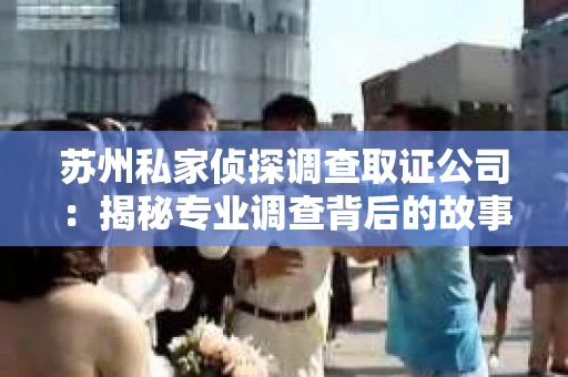 苏州私家侦探调查取证公司：揭秘专业调查背后的故事