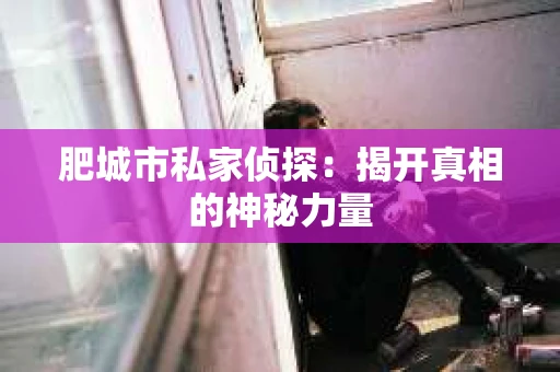 肥城市私家侦探：揭开真相的神秘力量