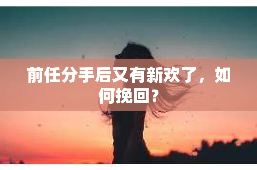 前任分手后又有新欢了，如何挽回？