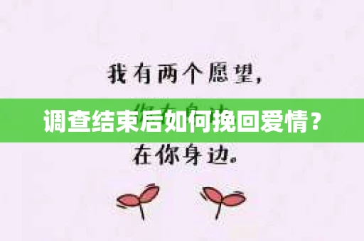 调查结束后如何挽回爱情? 调查结束后如何挽回爱情?