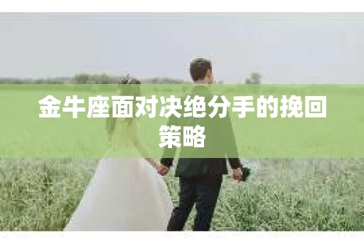 金牛座面对决绝分手的挽回策略