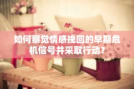 如何察觉情感挽回的早期危机信号并采取行动？